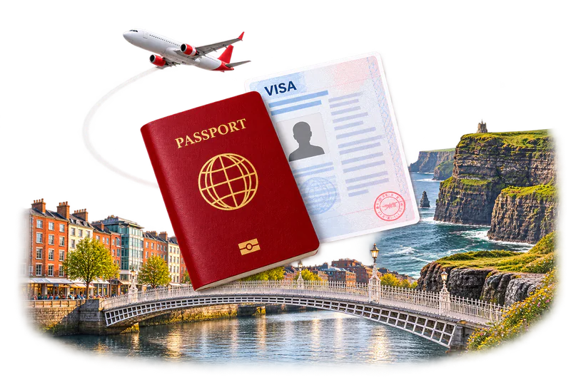 Hộ chiếu và hồ sơ visa du học Ireland