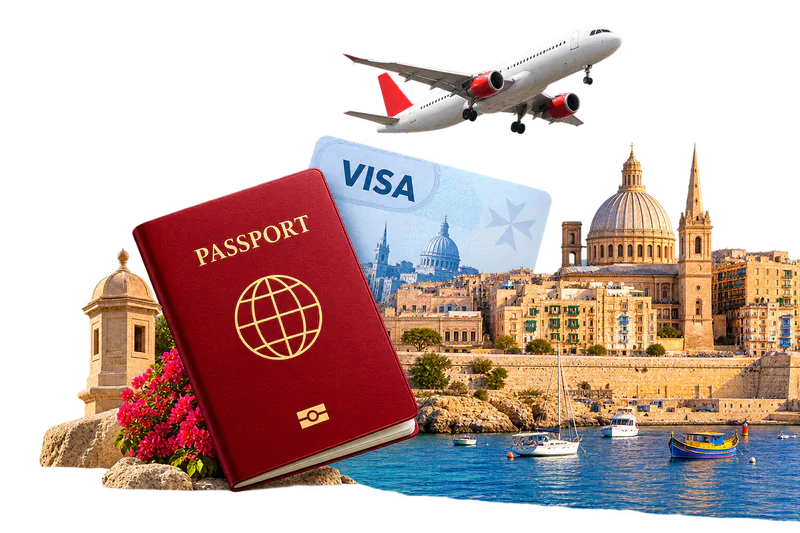 Hộ chiếu và hồ sơ visa du học Malta