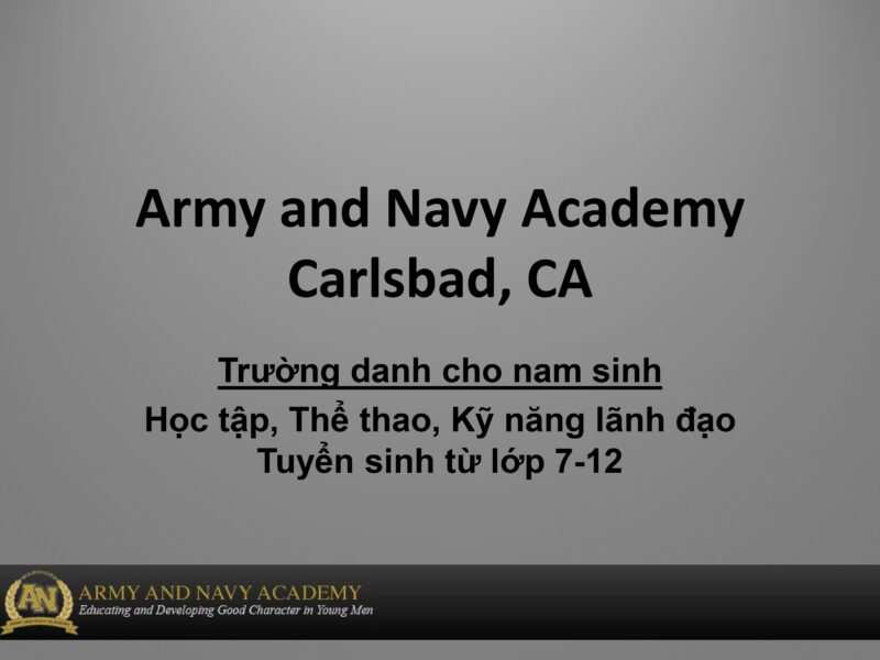 du học trung học thpt mỹ trường army and navy academy
