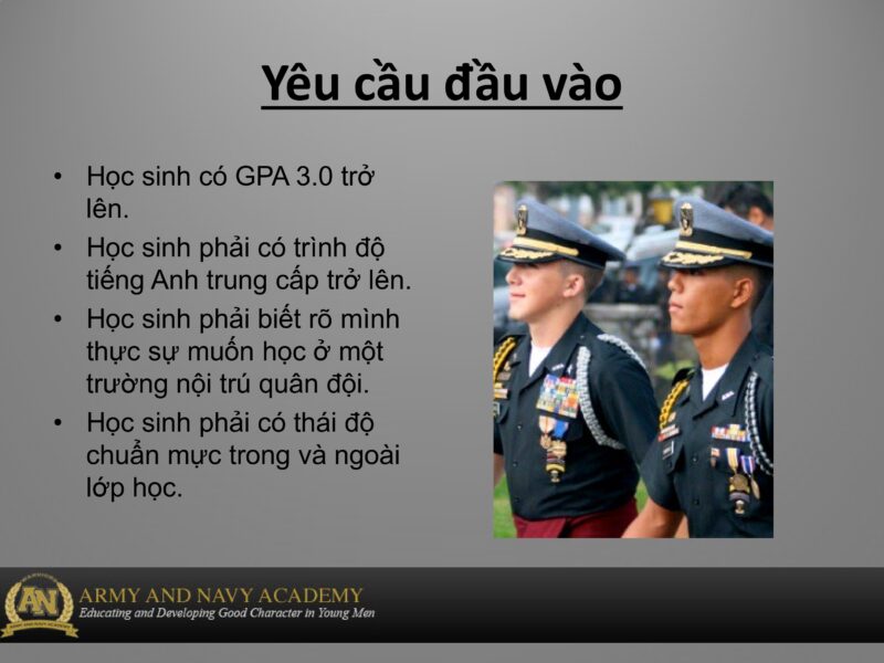 du học trung học thpt mỹ trường army and navy academy