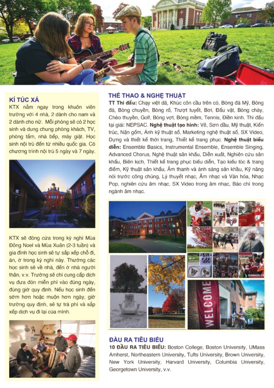 du học trung học phổ thông mỹ trường worcester academy