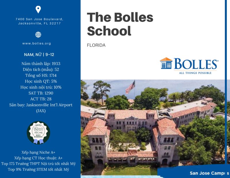 du học trung học thpt mỹ trường the bolles school