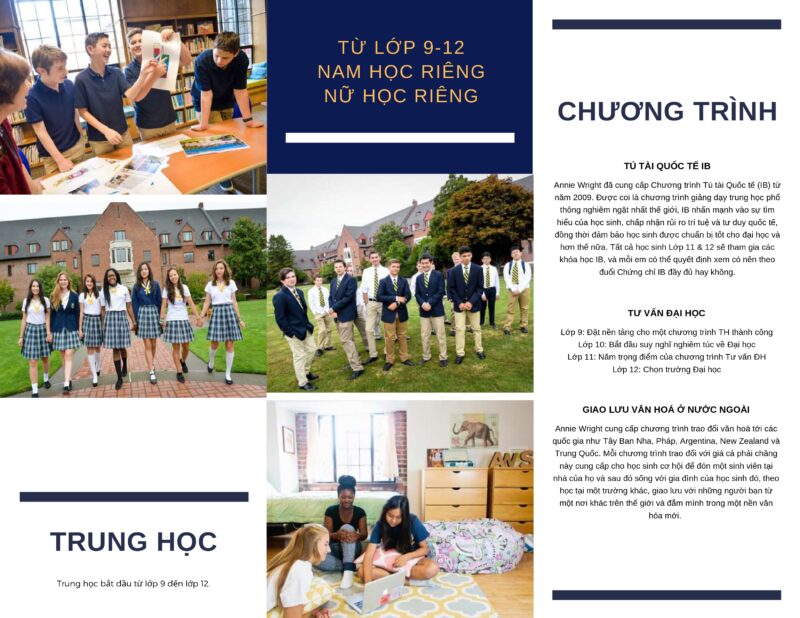 du học trung học thpt mỹ trường annie ưright schools