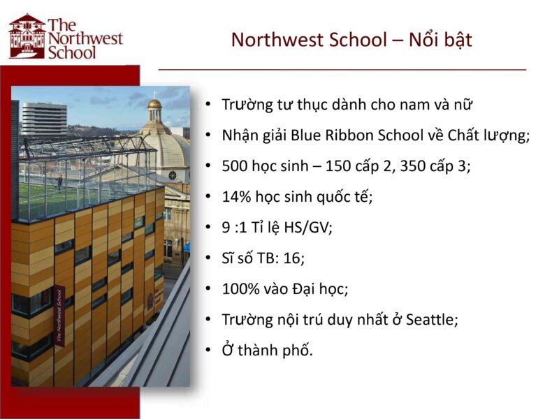 Du học trung học THPT Mỹ trường The Northwest School