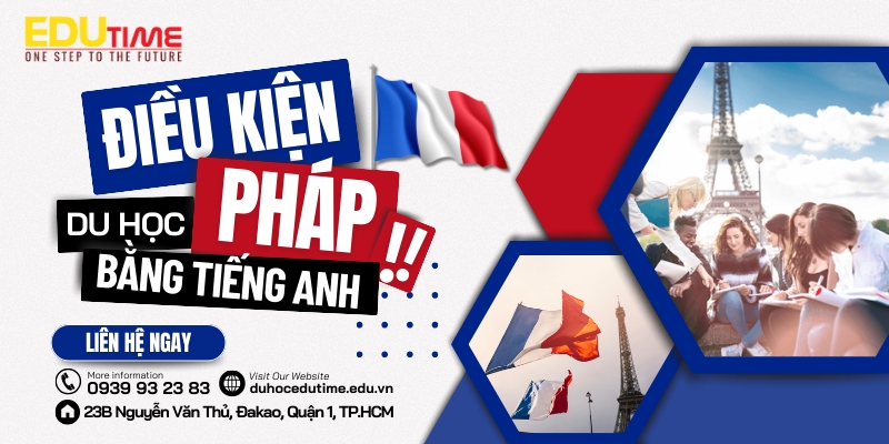 điều kiện du học pháp bằng tiếng anh