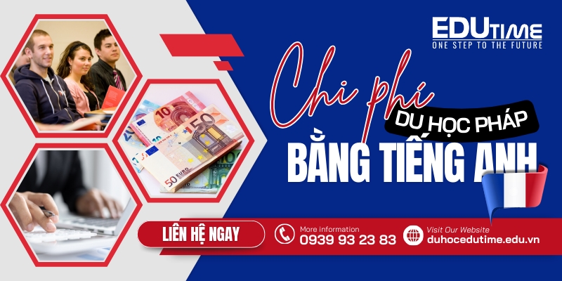 chi phí du học pháp bằng tiếng anh