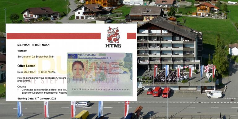 Chúc mừng Phan Thị Bích Ngân đậu Visa du học Thuỵ Sĩ