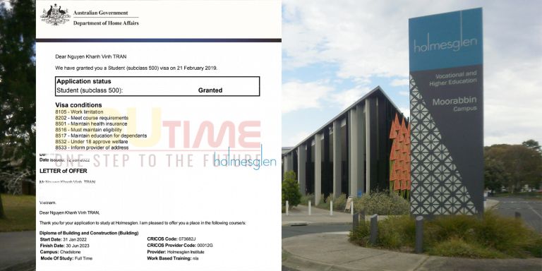 Chúc mừng Trần Nguyễn Khánh Vinh đậu Visa Úc