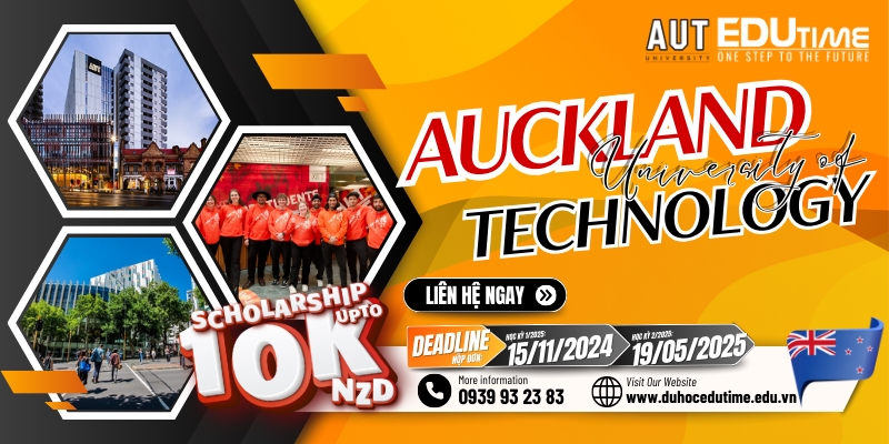 auckland university of technology (aut) - cơ hội học bổng đến 10.000 nzd!!!