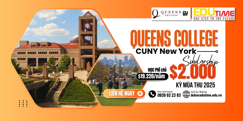 bay đến new york cùng queens college, cuny với học bổng đến $2.000!!!