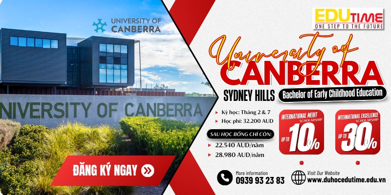 săn ngay học bổng khủng đến 30% tại university of canberra - sydney hills!