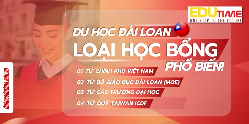 các loại học bổng du học đài loan 2026 phổ biến
