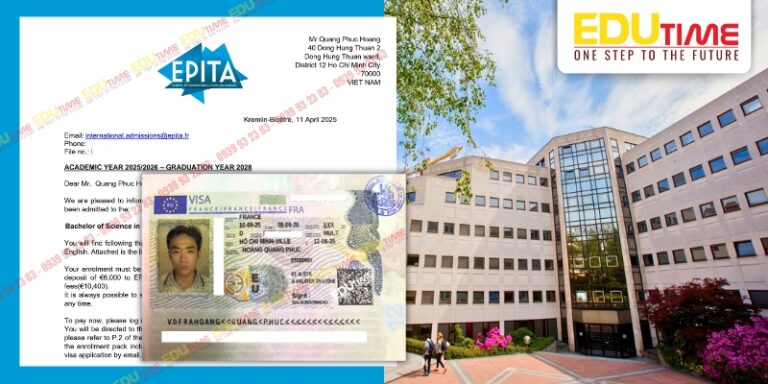 Chúc mừng Hoàng Quang Phúc đạt Visa du học Pháp