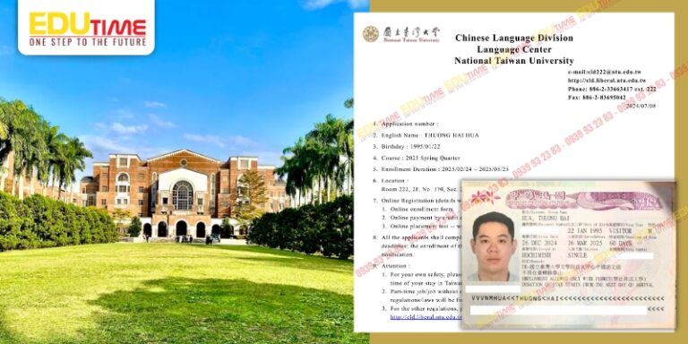 Chúc mừng Hứa Thượng Hải đạt Visa du học Đài Loan