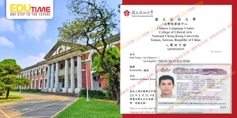 Chúc mừng Phùng Phan Hải Minh đạt Visa du học Đài Loan