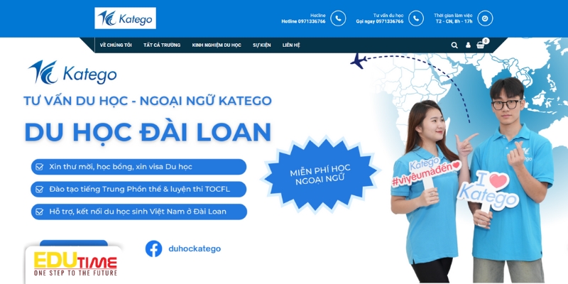 du học katego - công ty tư vấn du học đài loan trẻ
