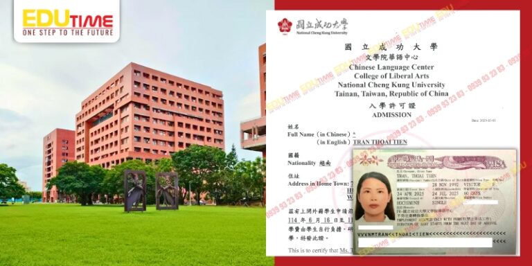 Chúc mừng Trần Thoại Tiên đạt Visa du học Đài Loan