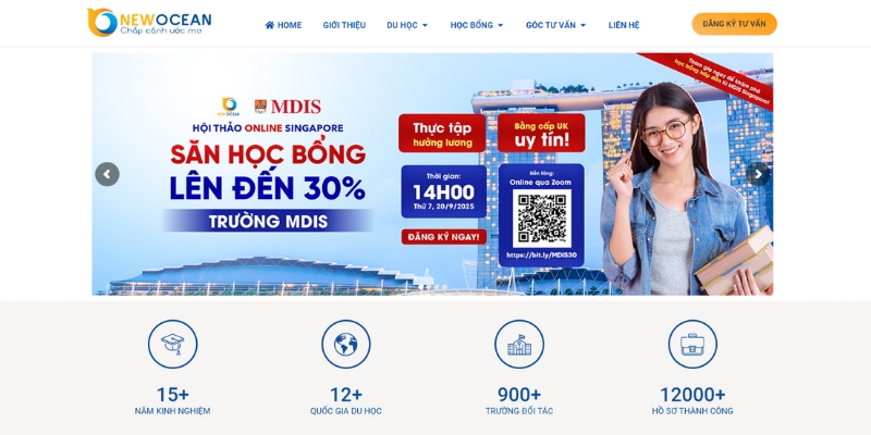 new ocean - công ty Tư vấn du học canada nhiều năm kinh nghiệm