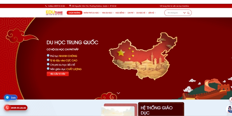 ưu điểm nổi bật của edutime - công ty tư vấn du học trung quốc uy tín