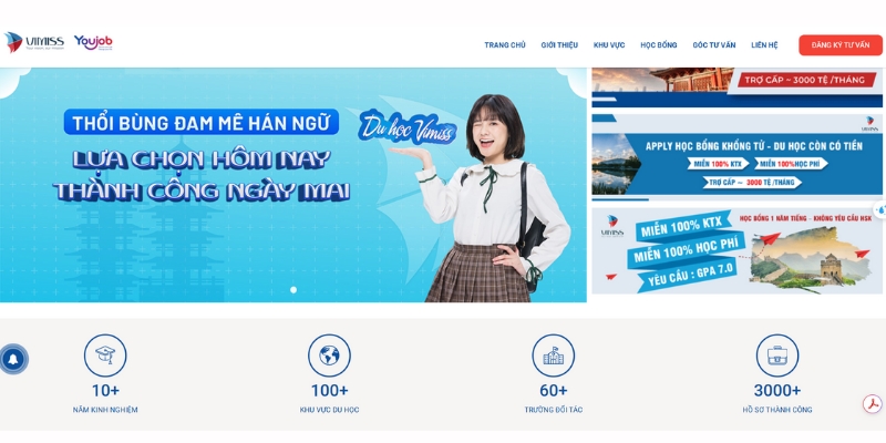 vimiss - công ty tư vấn du học trung quốc chuyên sâu