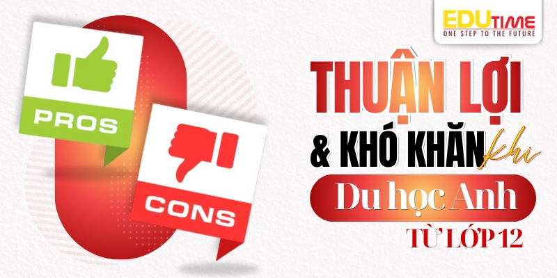 thuận lợi và khó khăn khi du học anh từ lớp 12