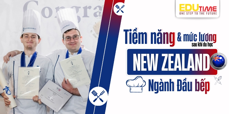 tiềm năng và mức lương sau khi du học new zealand ngành đầu bếp