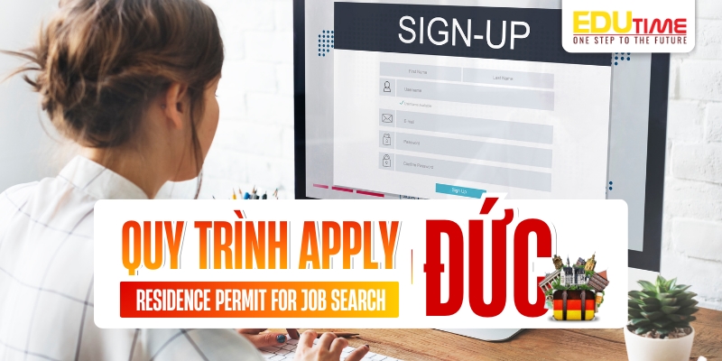 quy trình apply residence permit for job search đức