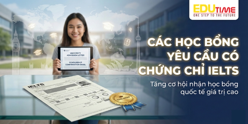 các học bổng yêu cầu có chứng chỉ ielts