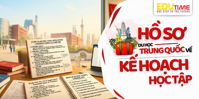 hồ sơ du học trung quốc về bản kế hoạch học tập