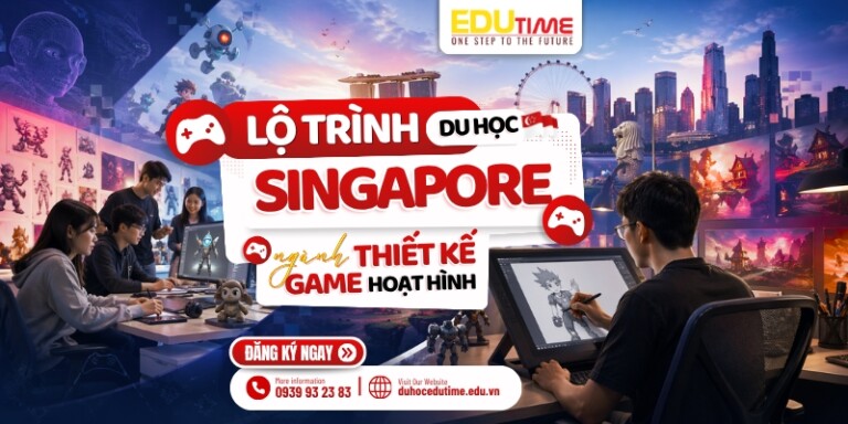 Lộ trình du học Singapore ngành Thiết kế Game hoạt hình!