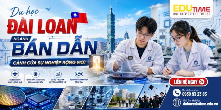 Du học Đài Loan ngành Bán dẫn: Cánh cửa sự nghiệp rộng mở!