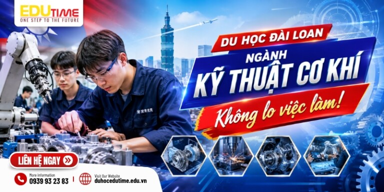 Du học Đài Loan ngành Kỹ thuật cơ khí: Không lo việc làm!