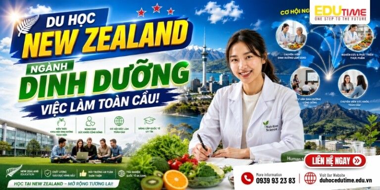 Du học New Zealand ngành Dinh dưỡng: Việc làm toàn cầu!
