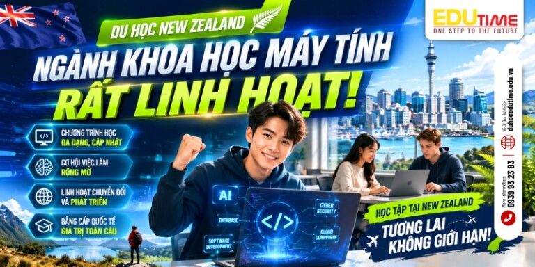 Du học New Zealand ngành Khoa học máy tính rất linh hoạt!
