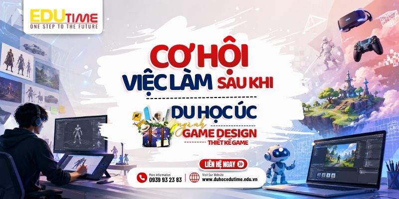 cơ hội việc làm sau khi du học úc ngành game design