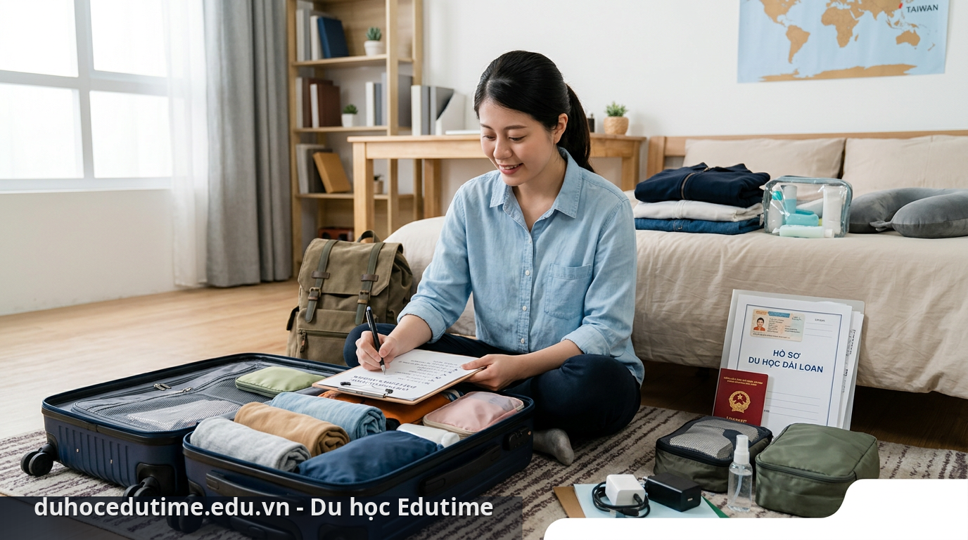Checklist du học Đài Loan giúp bạn chuẩn bị hành lý đầy đủ và khoa học - checklist du học Đài Loan