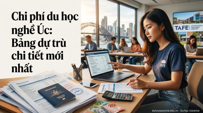 Chi phí du học nghề Úc: Bảng dự trù chi tiết mới nhất