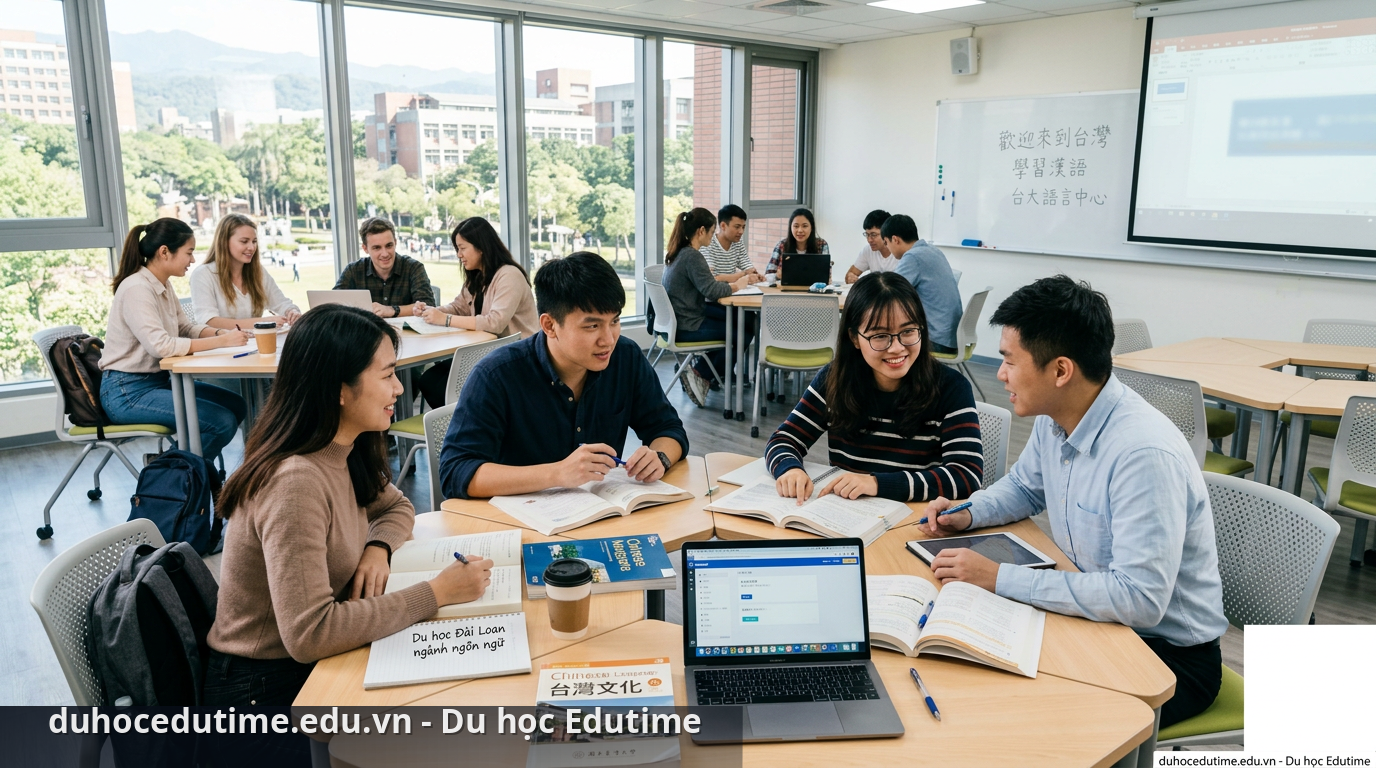 Môi trường học tập chuyên nghiệp tại các trường đại học hàng đầu Đài Loan - du học Đài Loan ngành ngôn ngữ