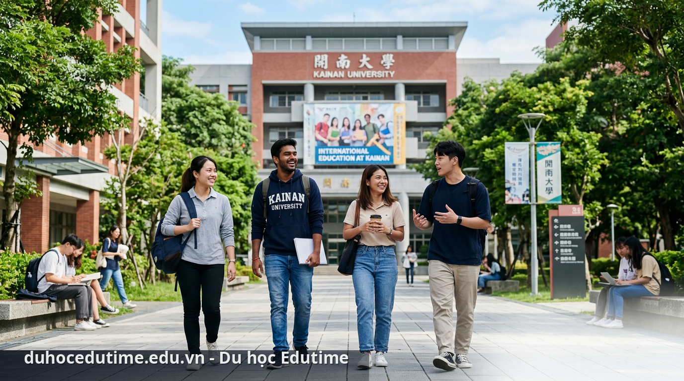 Du học Đài Loan trường Đại học Khai Nam Kainan University 3 Môi trường học tập thân thiện tại Đại học Khai Nam giúp sinh viên nhanh chóng hòa nhập. - Đại học Khai Nam