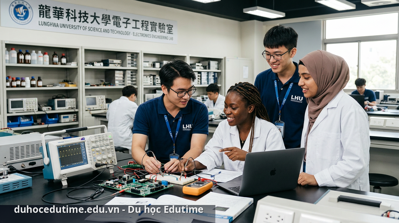 Du học Đài Loan trường Đại học Khoa học và công nghệ Long Hoa 3 Không gian thực hành công nghệ tại trường - Đại học Khoa học và công nghệ Long Hoa
