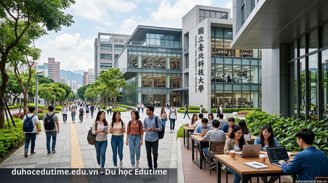 Khuôn viên Đại học Công nghệ Quốc gia Đài Bắc tại trung tâm thành phố - Đại học Công nghệ Quốc gia Đài Bắc