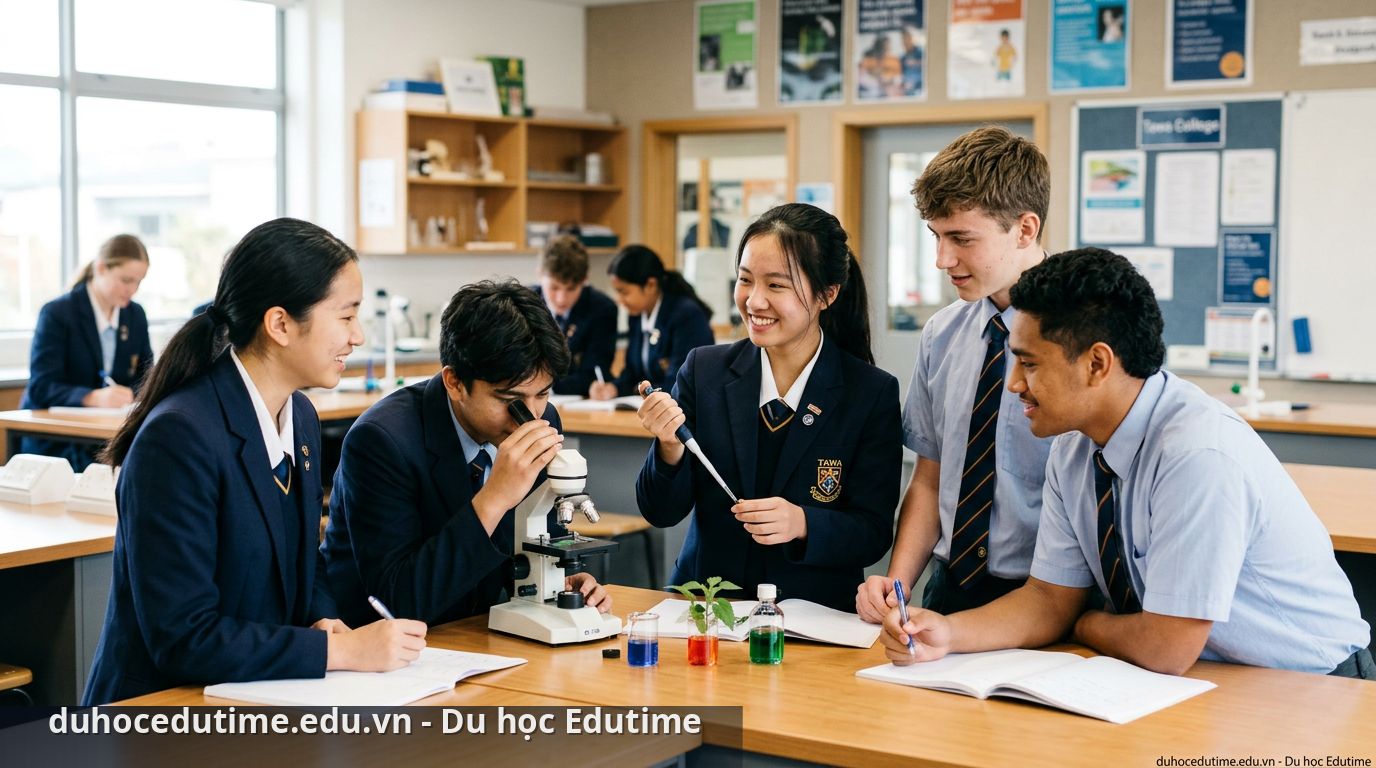 Môi trường giao lưu quốc tế năng động tại Tawa College. - Du học New Zealand trường Tawa College
