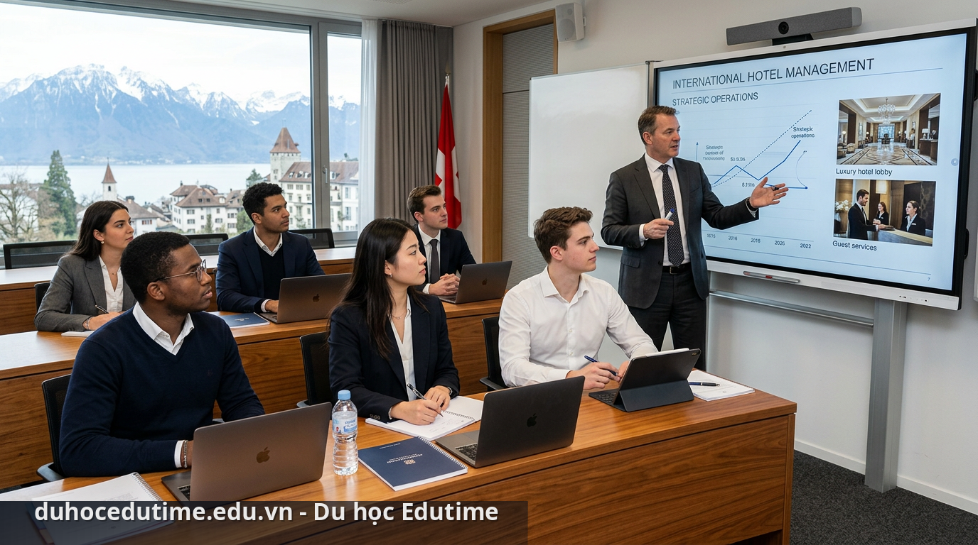 Môi trường học tập chuyên nghiệp khi du học Thụy Sĩ ngành quản trị khách sạn - du học Thụy Sĩ ngành quản trị khách sạn