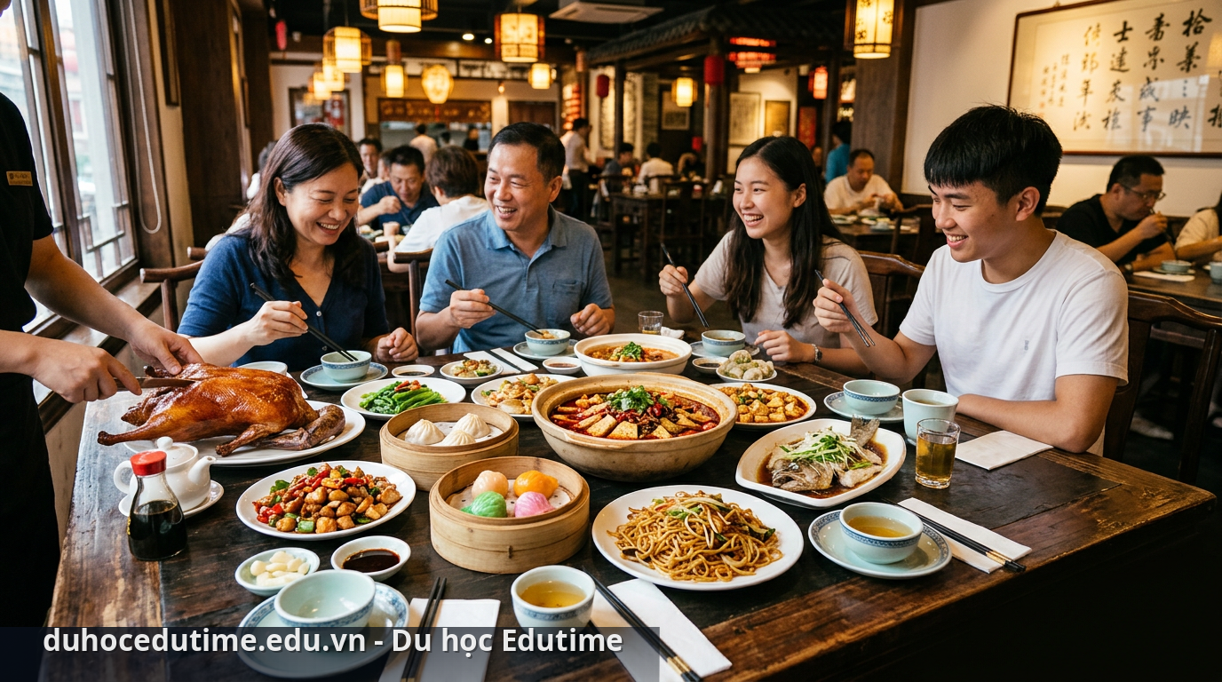 Ẩm thực phong phú là trải nghiệm không thể bỏ qua khi thực hiện hướng dẫn đi Trung Quốc - du lịch Trung Quốc tự túc