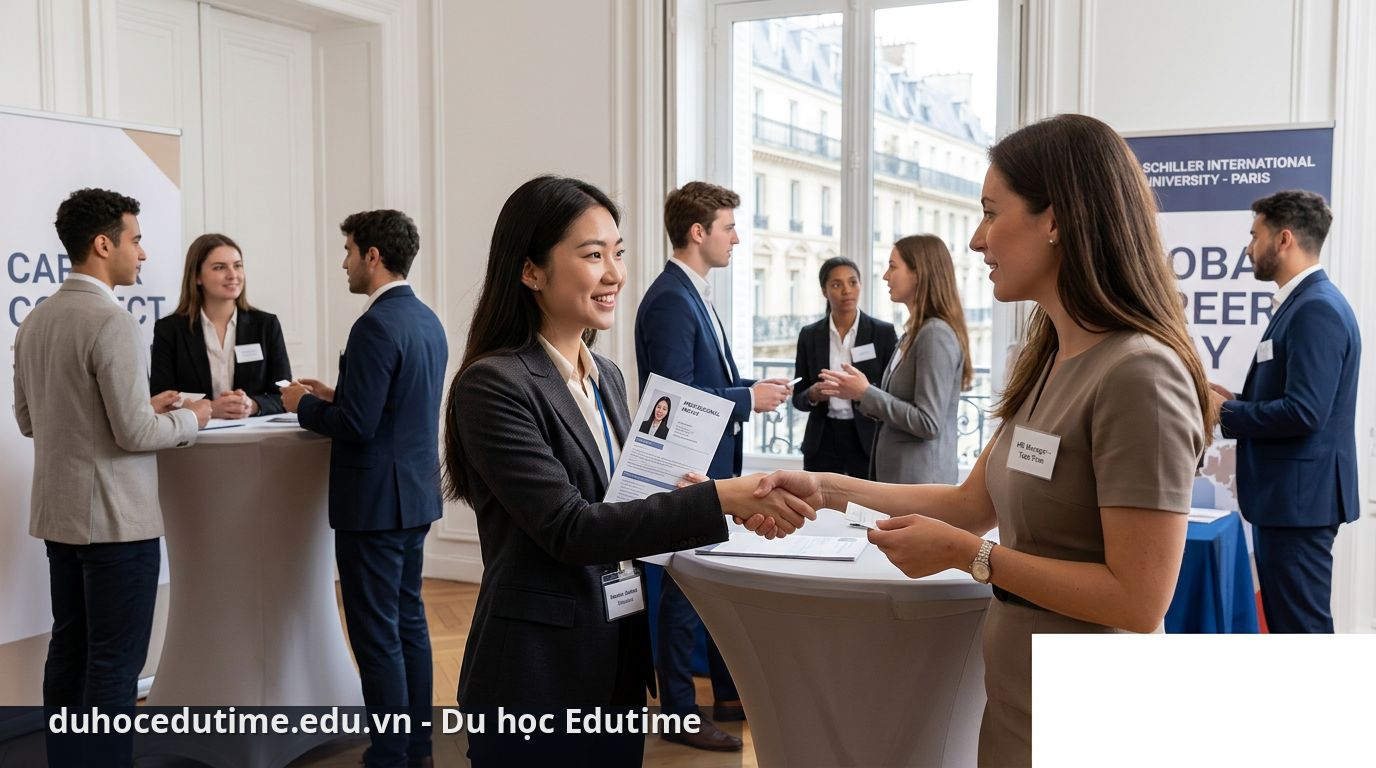 Du học Pháp trường Schiller International University - Paris Campus 2 Cơ hội kết nối nghề nghiệp tại trường - Schiller International University