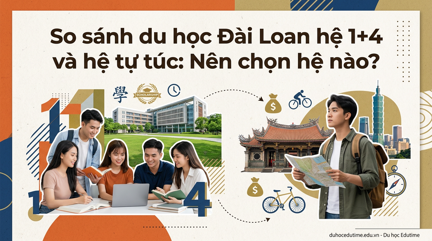 So Sánh Du Học Đài Loan Hệ 1+4 Và Hệ Tự Túc: Nên Chọn Hệ Nào?