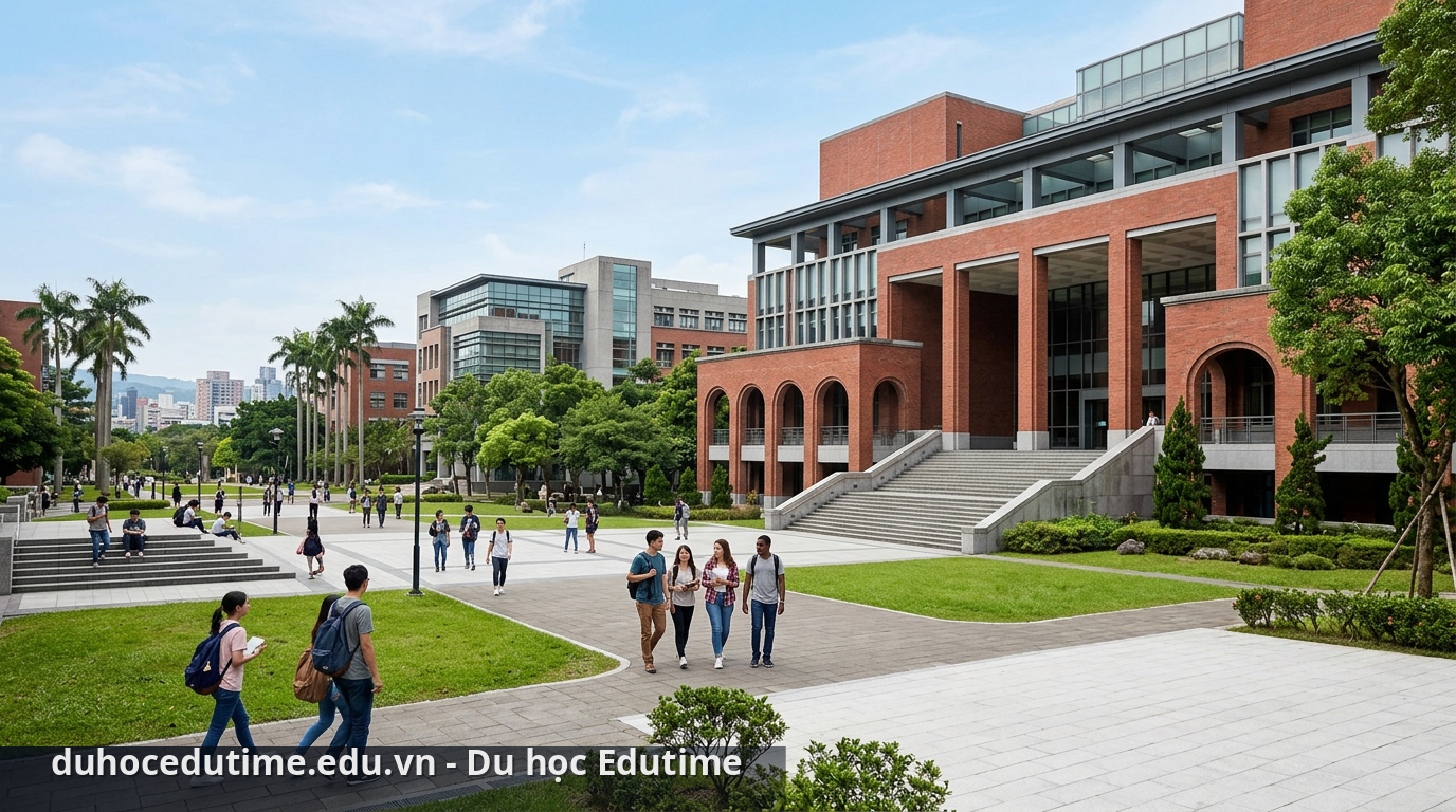 Không gian hiện đại tại các trường đại học hàng đầu Đài Loan - trường đại học tại Đài Loan