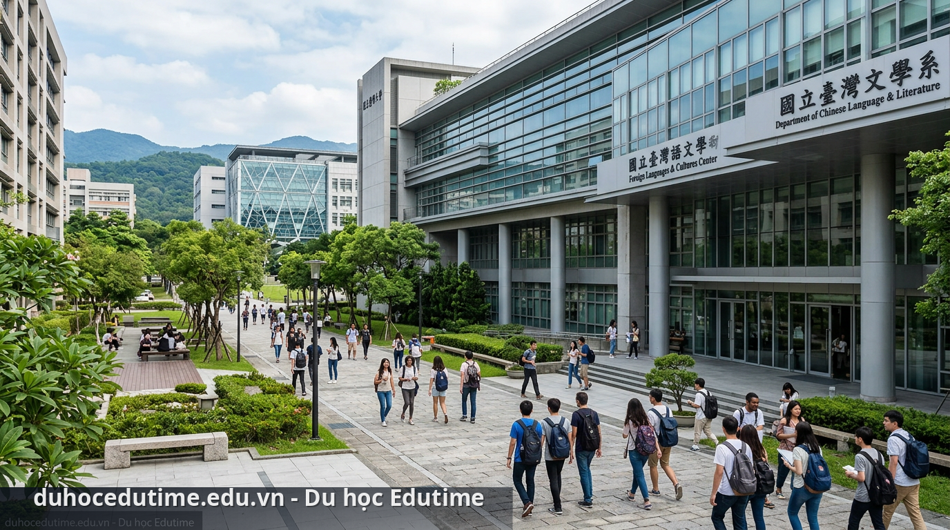Khuôn viên trường đại học tại đài loan với môi trường học tập lý tưởng - trường đại học đào tạo ngôn ngữ trung tại đài loan