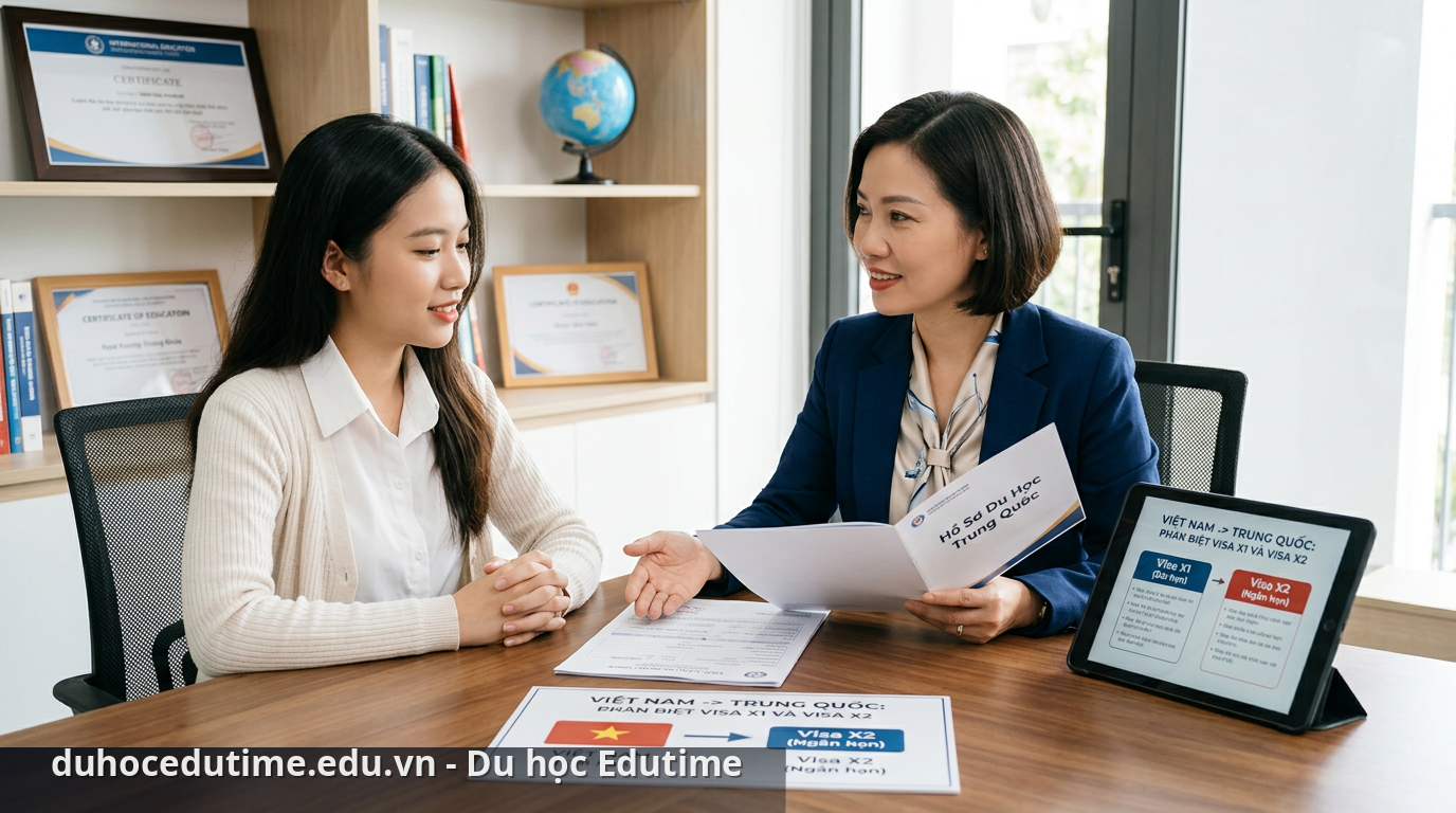 Visa X1 là gì? Phân biệt visa X1 và visa X2 du học Trung Quốc 1 Sự khác biệt visa X1 X2 và quy trình hồ sơ tại Du học Edutime - visa X1 là gì