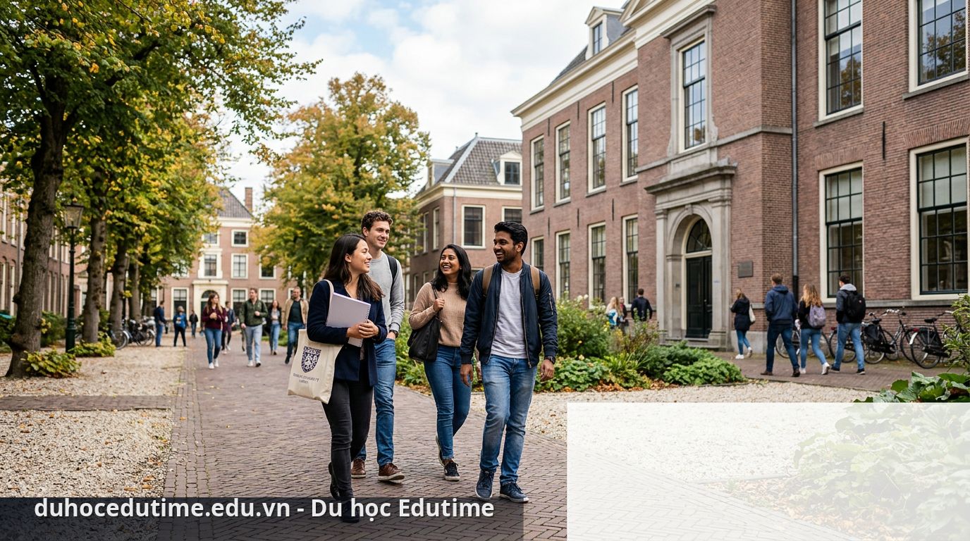 Cảnh quan khuôn viên đại học Webster tại Leiden - du học Hà Lan trường Webster University
